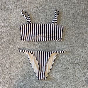 LA HEARTS by Pacsun Striped Swimsuit